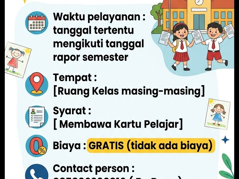 Pelayanan Pengambilan Rapor Peserta Didik
